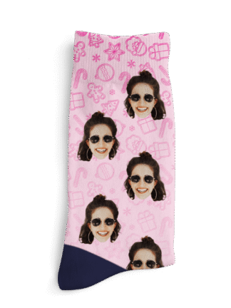 Șosete personalizate - Model de Crăciun