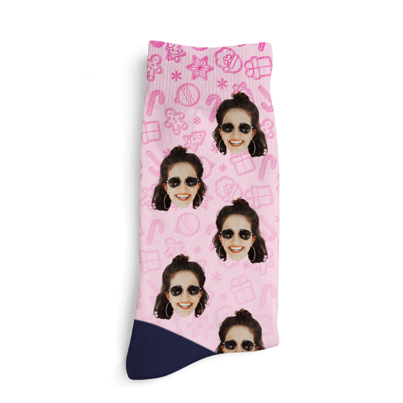 Șosete personalizate - Model de Crăciun