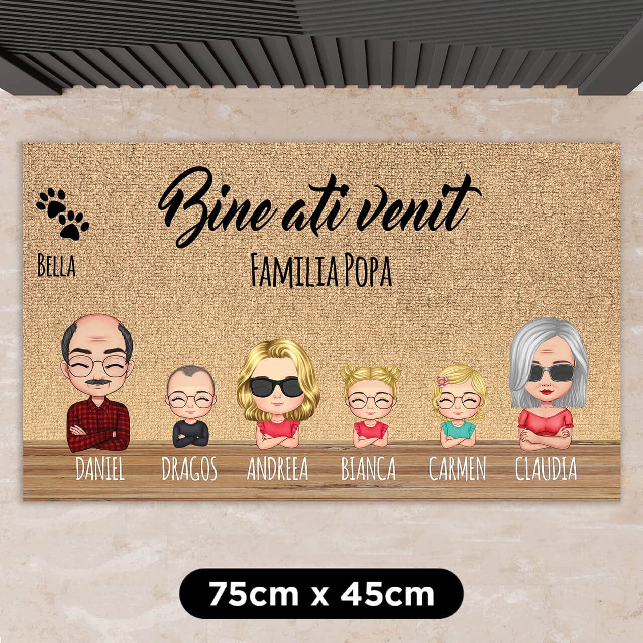 Covoraș personalizat - Cei mai buni bunici