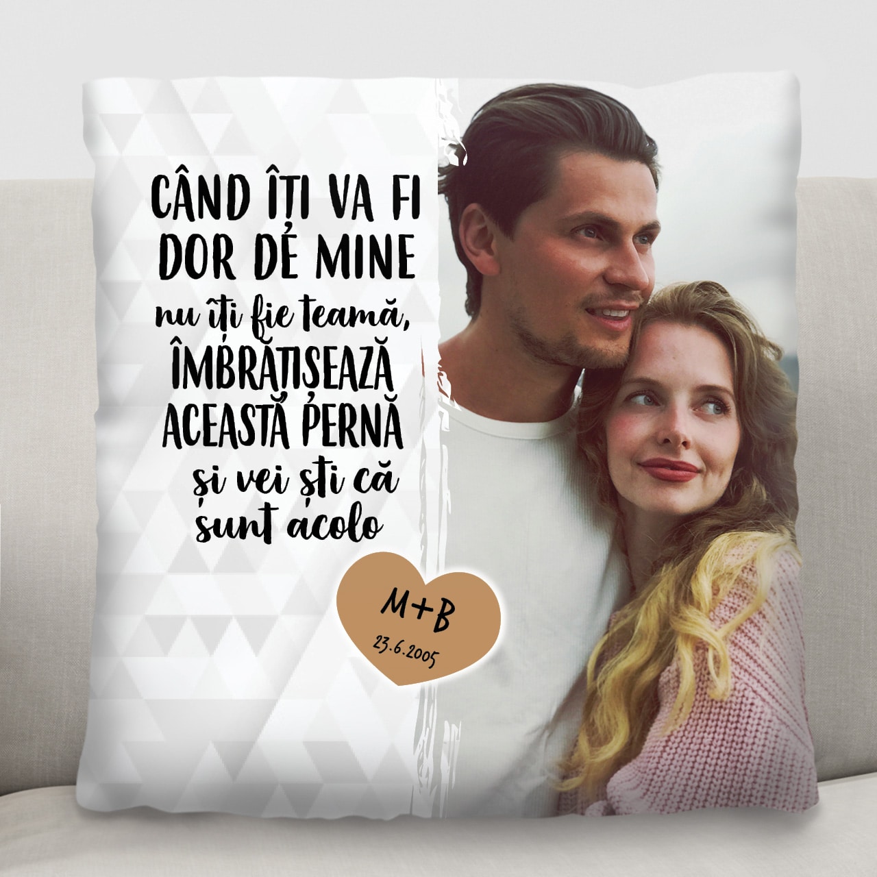 Pernă personalizată – Iubire