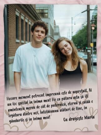 Pătură personalizată - Întotdeauna alături de tine