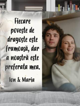 Pernă personalizată - Iubirea noastră