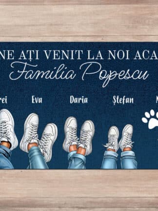 Covoraș personalizat - Adidașii familiei