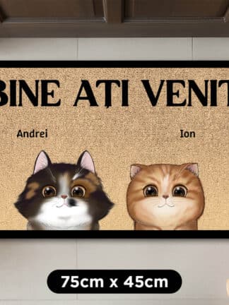 Covoraș personalizat - Bine ați venit, supușilor