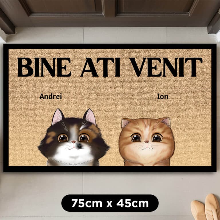 Covoraș personalizat - Bine ați venit, supușilor
