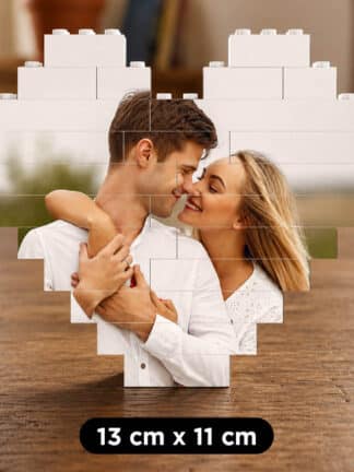 Puzzle Foto Personalizat în Formă de Inimă