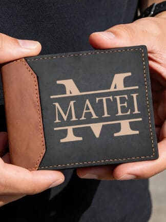 Portofel personalizat pentru bărbați