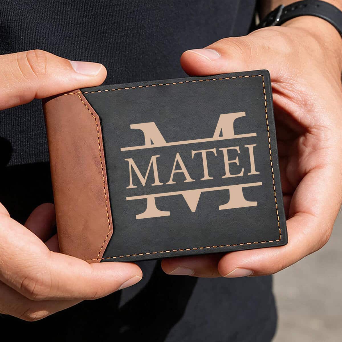 Portofel personalizat pentru bărbați
