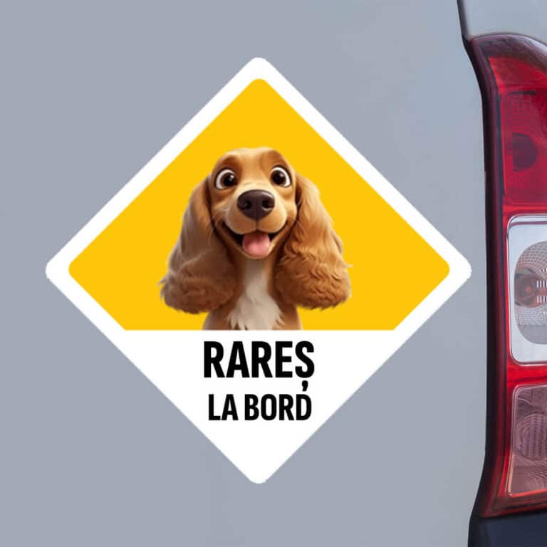 Sticker personalizat - Câine la bord