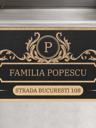 Covoraș personalizat cu numele tău de familie